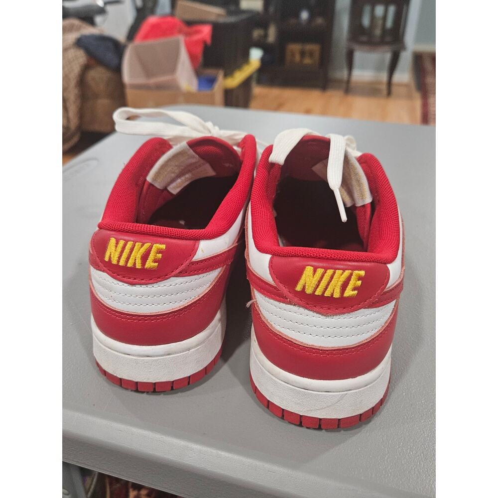Nike Dunk Low Retro Red White DD1391-602 Mens Size 9.5 Sneakers - Picture 4 of 8